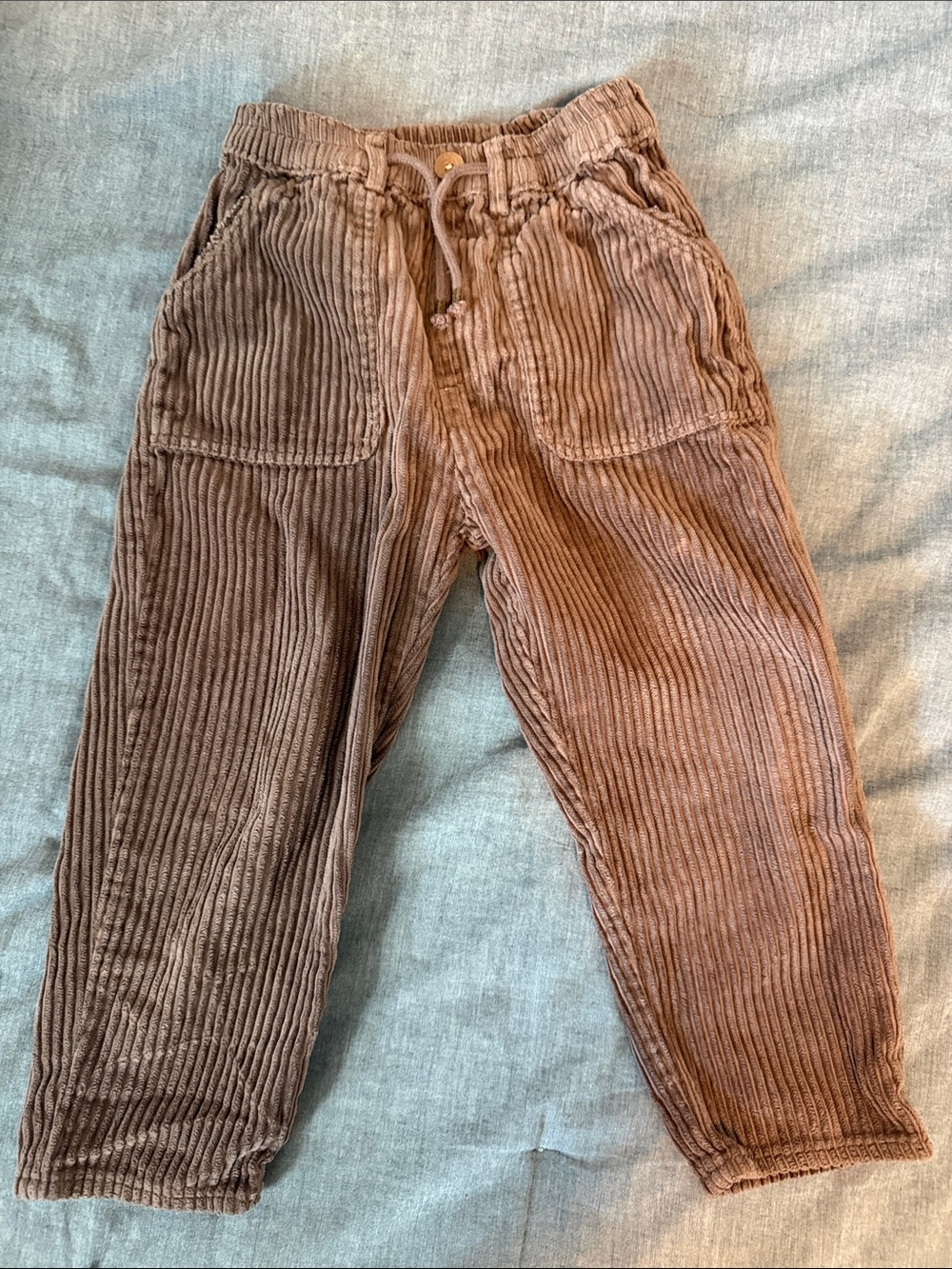 Zara Kids Brown Corduroy Jogger Pants